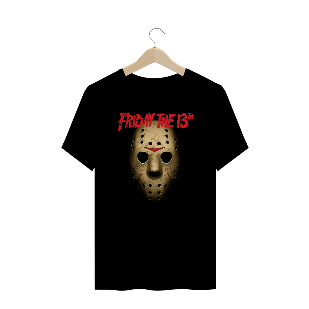 Nome do produto: Camiseta Plus Size Sexta feira 13 (Jason - Mask) Estampa Terror
