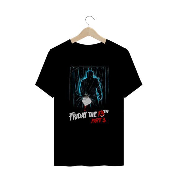 Camiseta Plus Size Sexta feira 13 (Parte 3) Estampa Terror