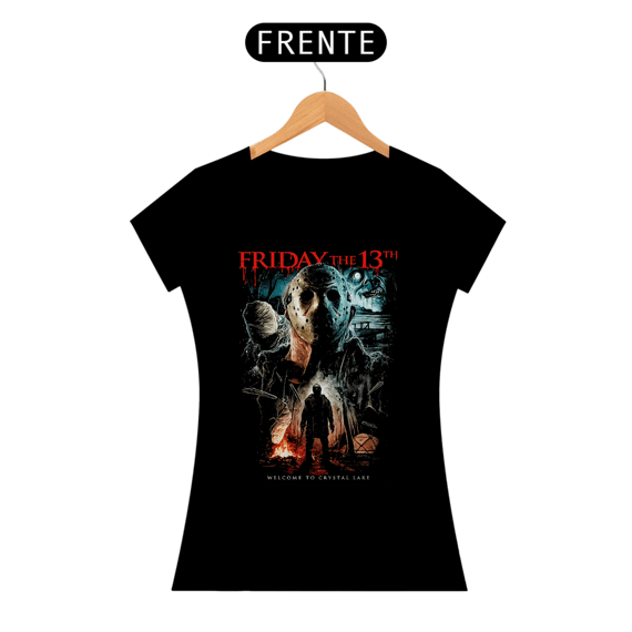 Camiseta Feminina Sexta feira 13 (Cristal Lake) Estampa Terror
