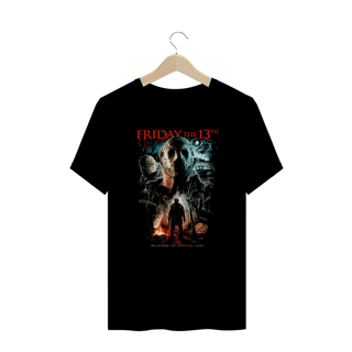 Camiseta Plus Size Sexta feira 13 (Cristal Lake) Estampa Terror