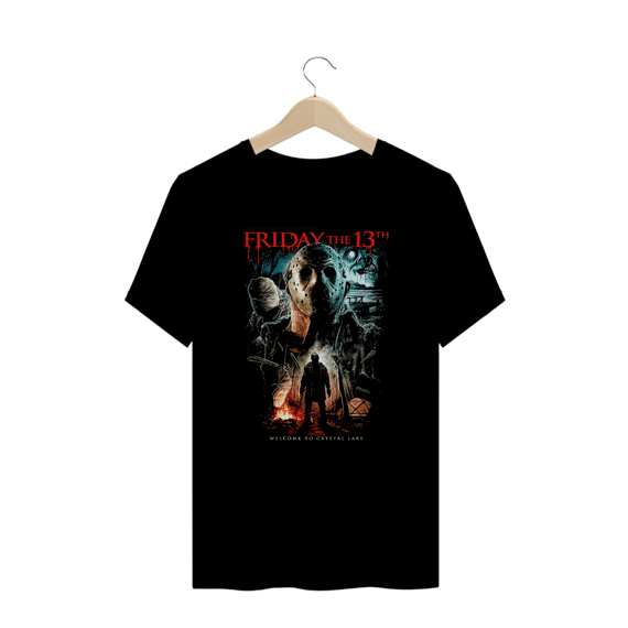 Camiseta Plus Size Sexta feira 13 (Cristal Lake) Estampa Terror