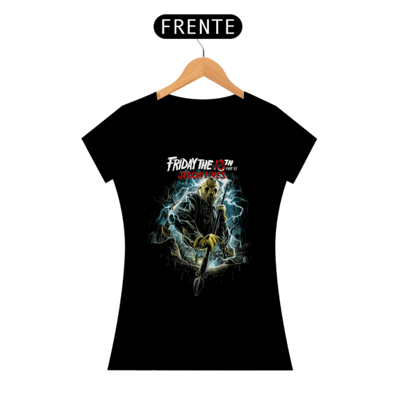 Camiseta Feminina Sexta feira 13 (Jason Lives) Estampa Terror