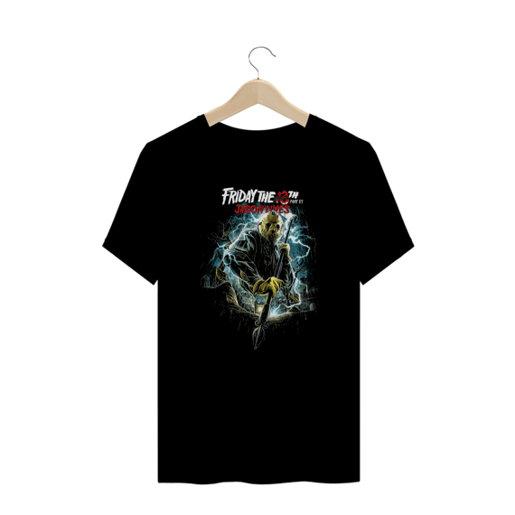 Camiseta Plus Size Sexta feira 13 (Jason Lives) Estampa Terror
