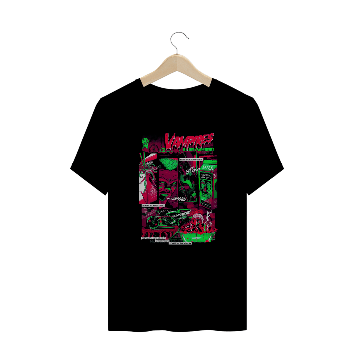Nome do produto: Camiseta Plus Size The Lost Boys (1987) Estampa Terror