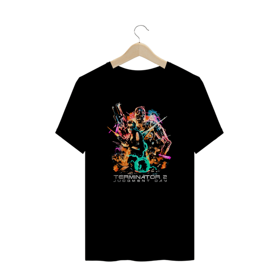 Camiseta Plus Size Exterminador do Futuro 2 (Dia do Julgamento) Estampa Geek
