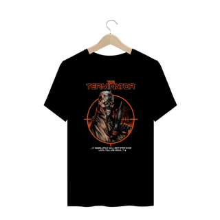 Camiseta Plus Size O Exterminador Estampa Geek