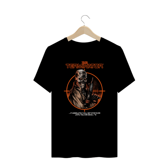 Camiseta Plus Size O Exterminador Estampa Geek