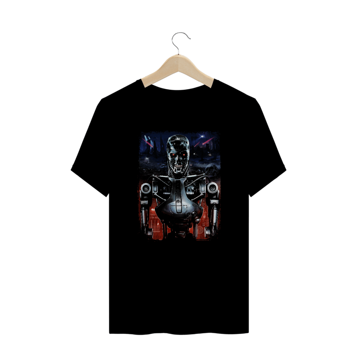 Nome do produto: Camiseta Plus Size Exterminador (V3) Estampa Geek