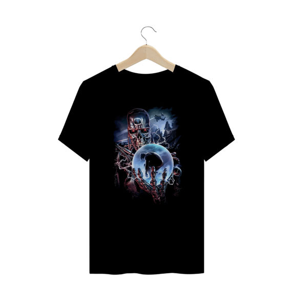 Camiseta Plus Size O Exterminador (No Futuro) Estampa Geek