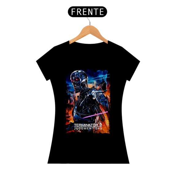 Camiseta Feminina Exterminador do Futuro 2 (Dia do Julgamento medelo 2) Estampa Geek
