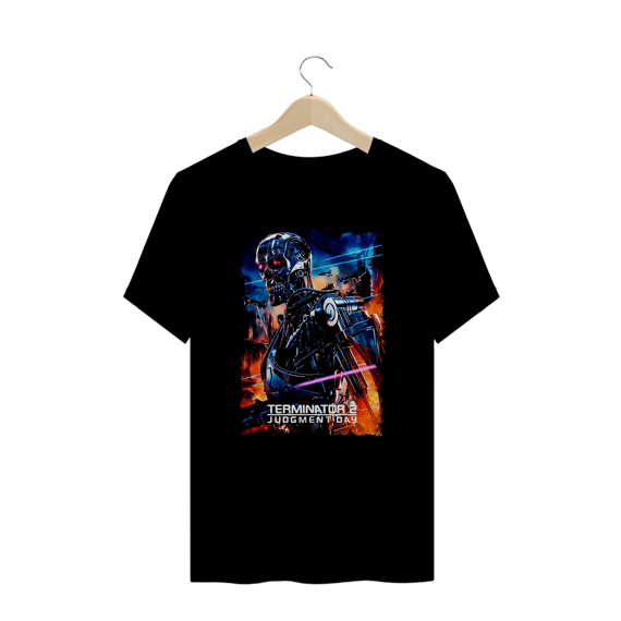 Camiseta Plus Size  Exterminador do Futuro 2 (Dia do Julgamento medelo 2) Estampa Geek