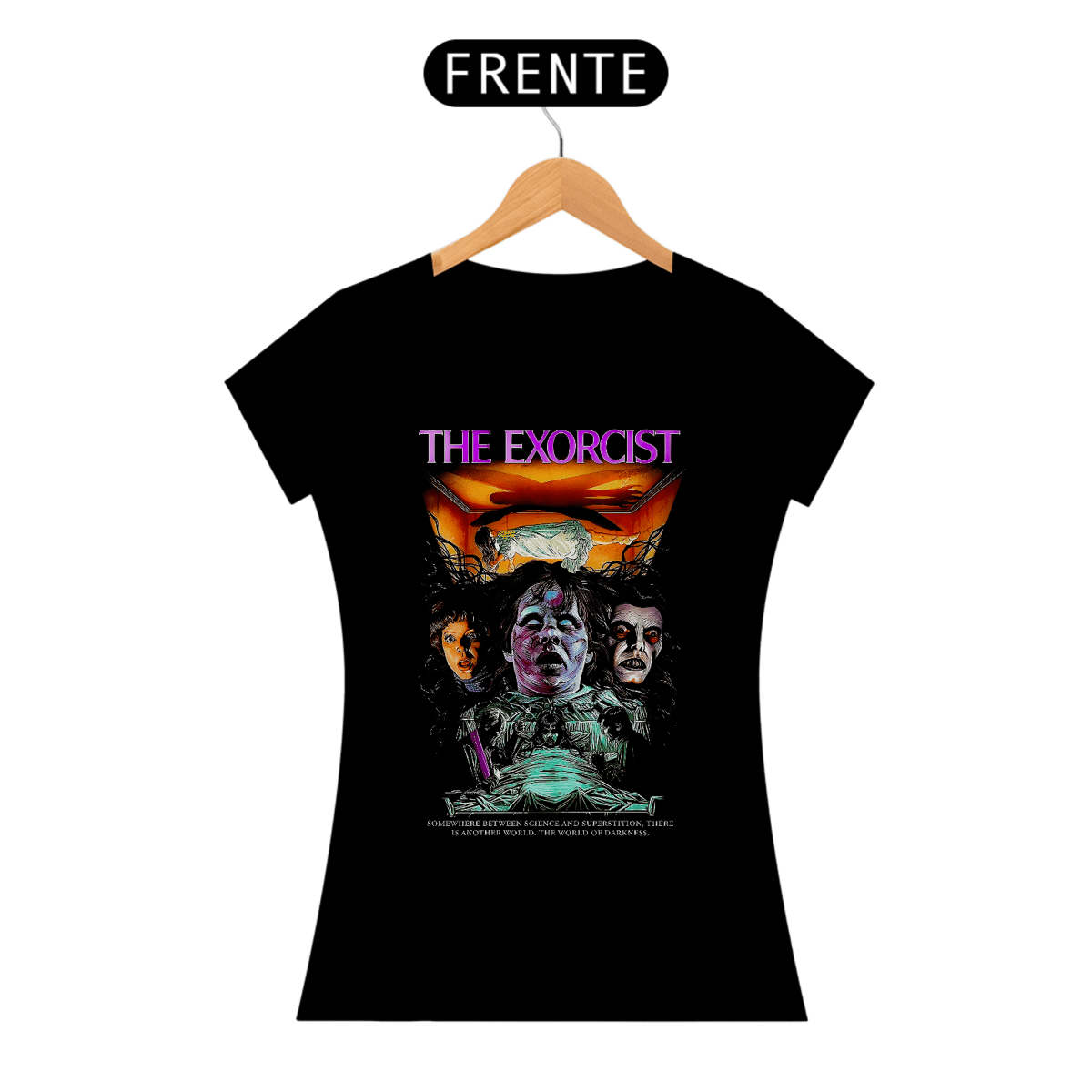 Nome do produto: Camiseta Feminina The Exorcist (Regan) Estampa Terror