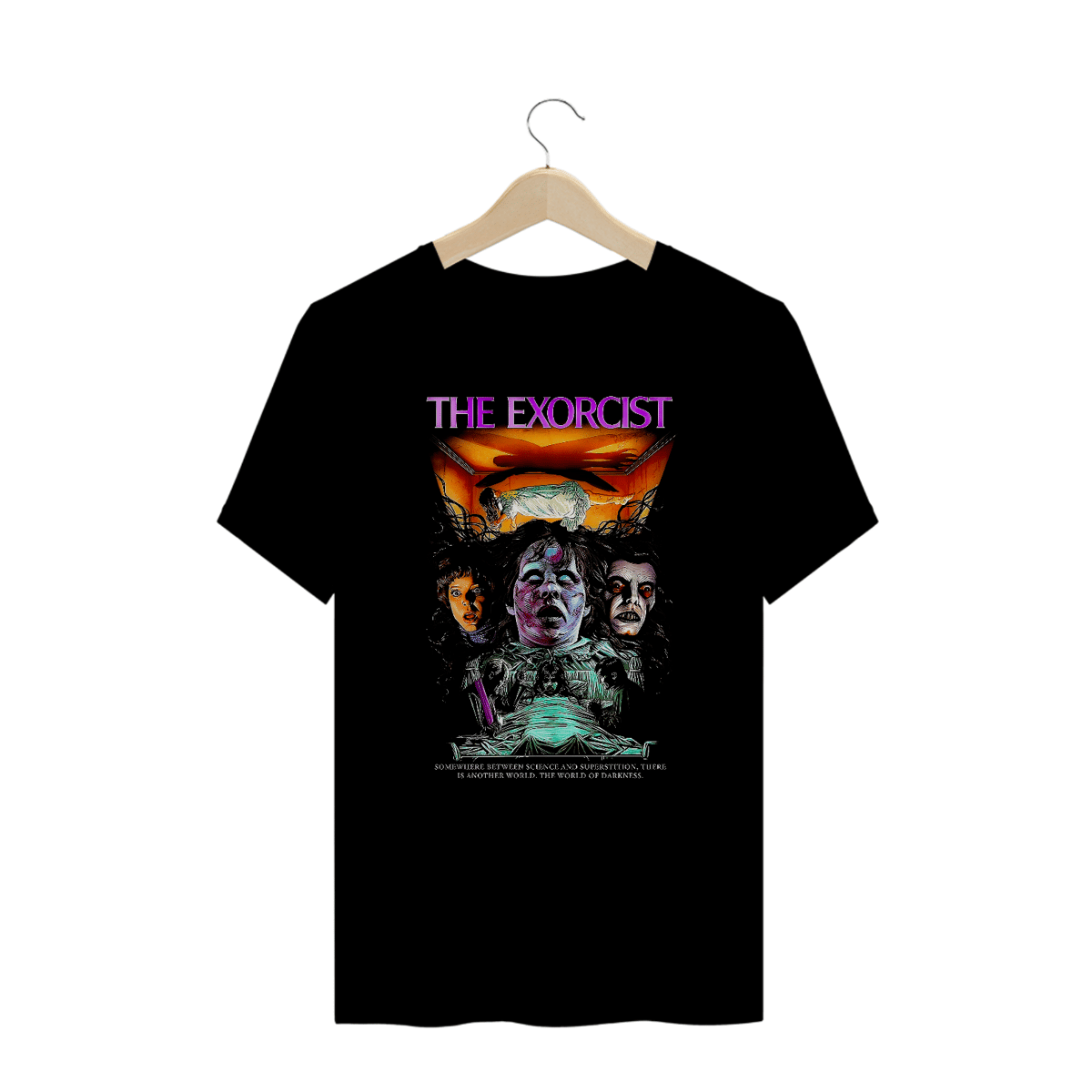 Nome do produto: Camiseta Plus Size The Exorcist (Regan) Estampa Terror