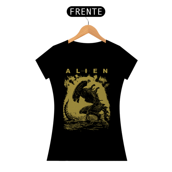 Camiseta Feminina Alien ( romulus vintage) Estampa Terror