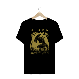 Camiseta Plus Size Alien ( romulus vintage) Estampa Terror