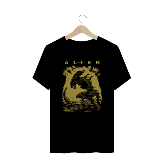 Camiseta Plus Size Alien ( romulus vintage) Estampa Terror