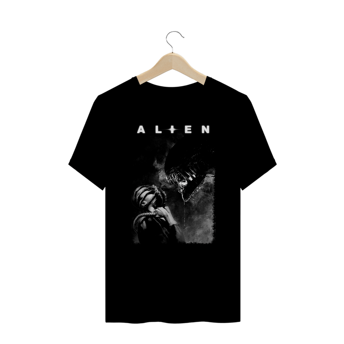 Nome do produto: Camiseta Plus Size Alien ( romulus poster) Estampa Terror