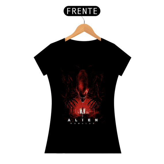 Camiseta Feminina Alien ( romulus a espreita) Estampa Terror
