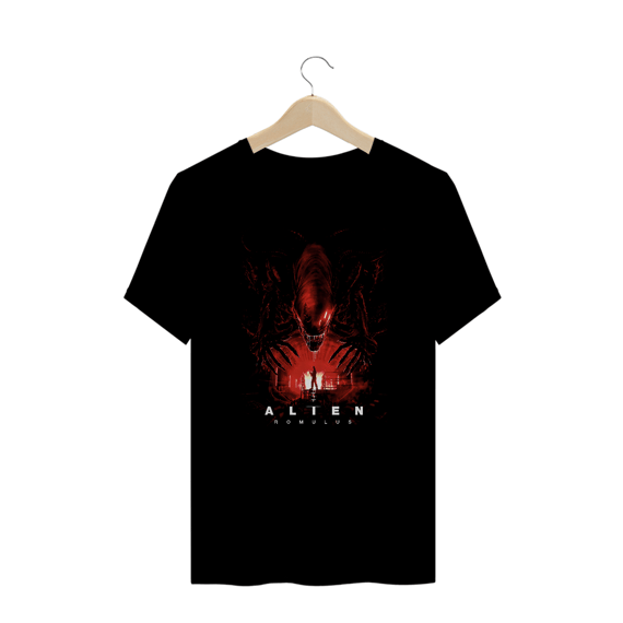 Camiseta Plus Size Alien ( romulus a espreita) Estampa Terror