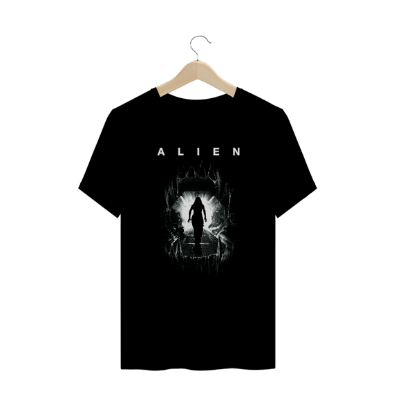Camiseta Plus Size Alien ( romulus boca) Estampa Terror