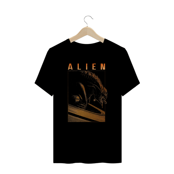 Camiseta Plus Size Alien ( space) Estampa Terror