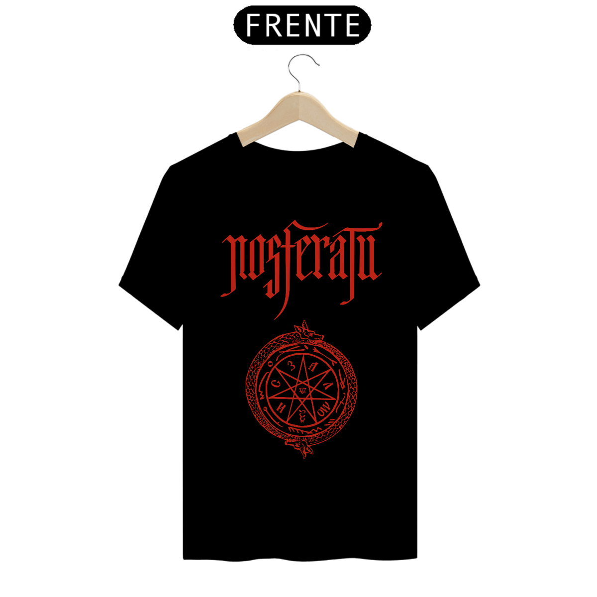 Nome do produto: Camiseta Nosferatu ( Símbolo Vermelha ) Estampa Terror