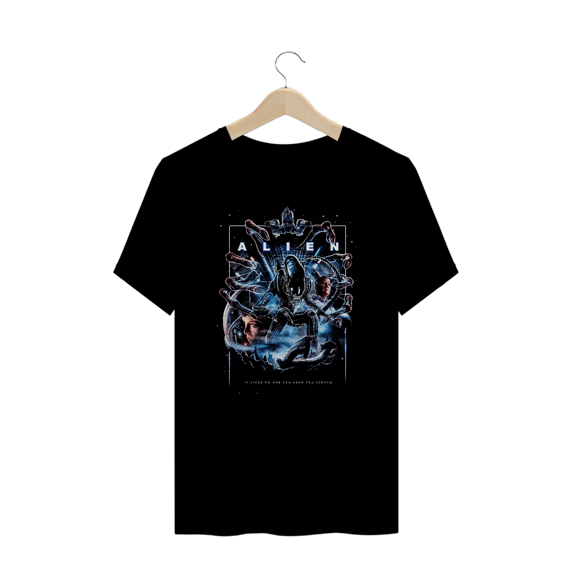 Camiseta Plus Size Alien ( o oitavo passageiro ) Estampa Terror