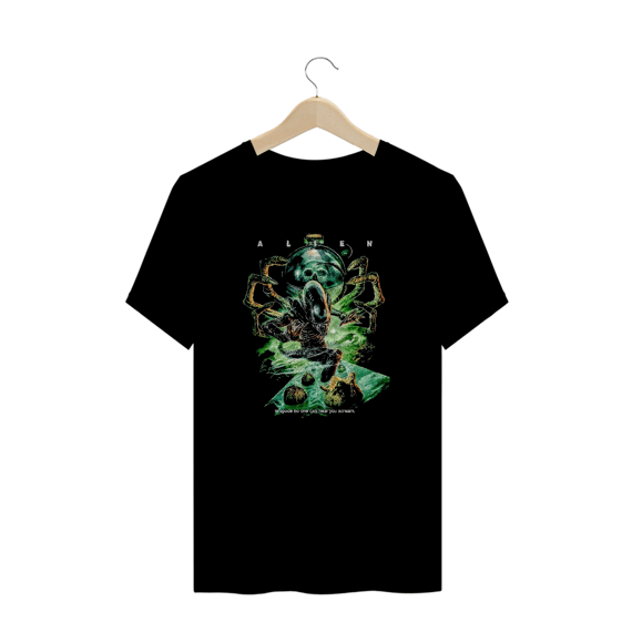 Camiseta Plus Size Alien (Prometheus) Estampa de Terror
