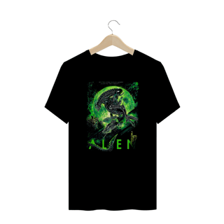Camiseta Plus Size Alien (O Resgate) Estampa de Terror