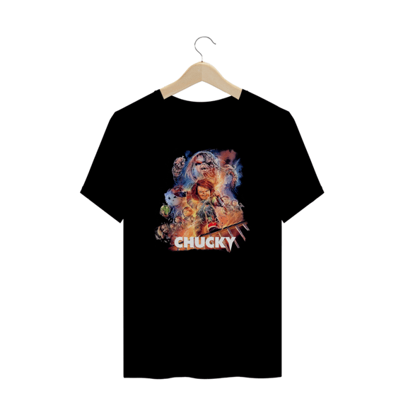 Camiseta Plu Size Chucky Estampa Terror