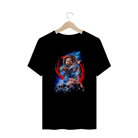 Camiseta Plus Size Chucky (Skull) Estampa Terror