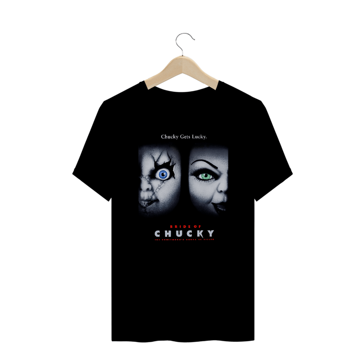 Nome do produto: Camiseta Plus Size Chucky (Poster) Estampa Terror