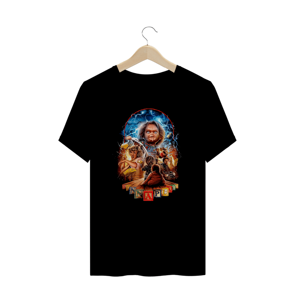 Nome do produto: Camiseta Plus Size Chucky (Brinquedo Assassino 2 - 1990) Estampa Terror