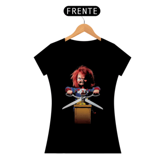 Camiseta Feminina Chucky (clown) Estampa Terror