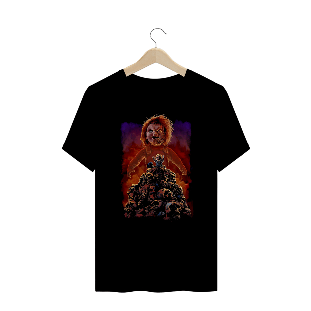 Nome do produto: Camiseta Plus Size Chucky (Brinquedo Assassino 3 (1991)) Estampa Terror