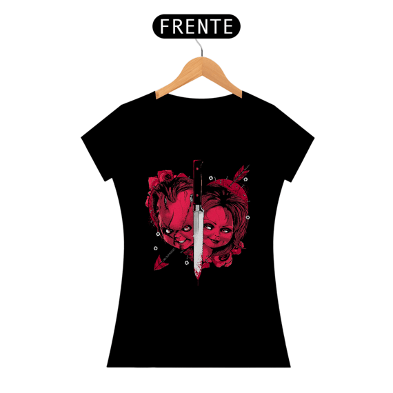 Camiseta Feminina Chucky (Love) Estampa Terror