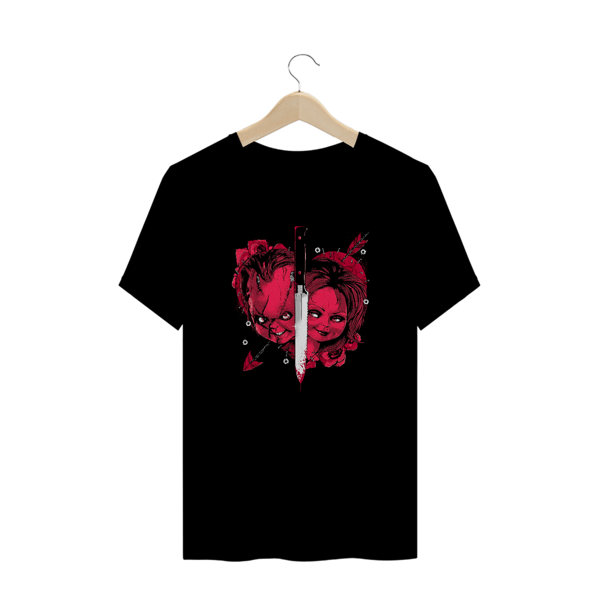 Nome do produto: Camiseta Plus Size Chucky (Love) Estampa Terror