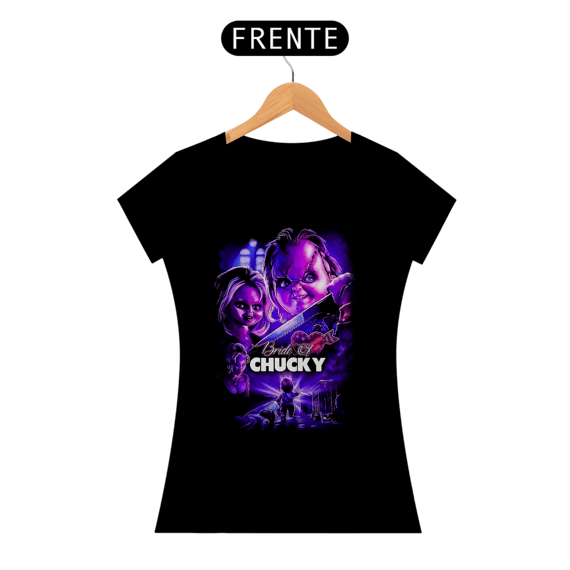Camiseta Feminina Chucky (A Noiva de Chucky (1998)) Estampa Terror