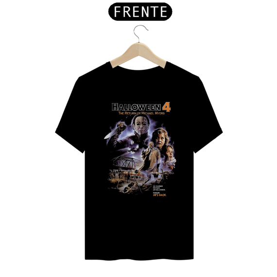 Camiseta Halloween (O Retorno de Michael Myers Movie 4) Estampa Terror