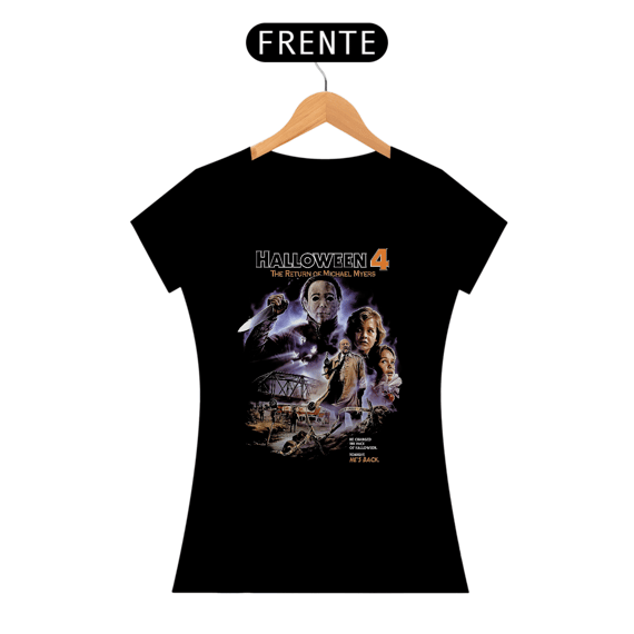 Camiseta Feminina Halloween (O Retorno de Michael Myers Movie 4) Estampa Terror