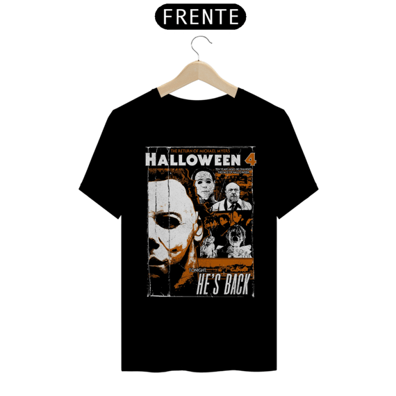 Camiseta Halloween (Ele voltou Movie 4) Estampa Terror