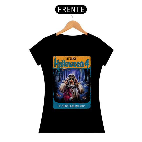 Camiseta Feminina Halloween (Poster - Movie 4) Estampa Terror