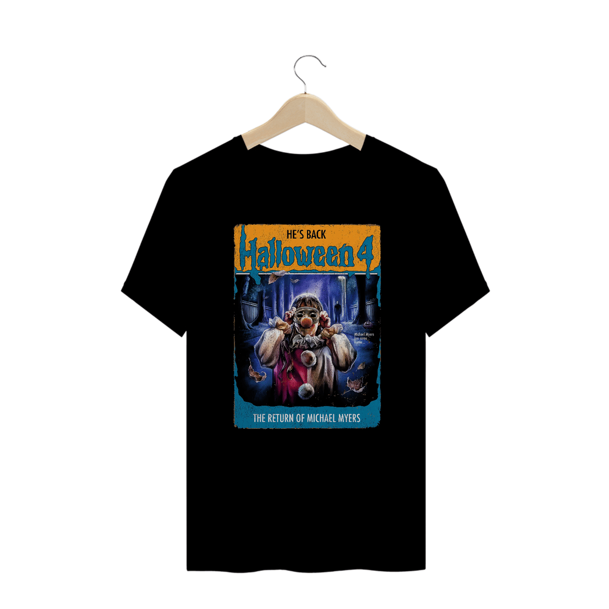 Nome do produto: Camiseta Plus Size Halloween (Poster - Movie 4) Estampa Terror