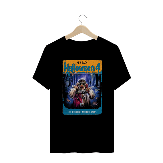 Camiseta Plus Size Halloween (Poster - Movie 4) Estampa Terror