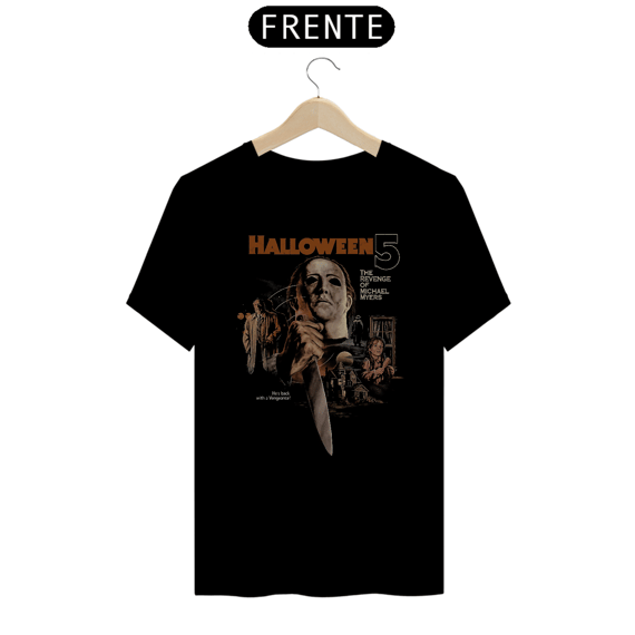 Camiseta Halloween (A Vingança de Michael Myers - Movie 5) Estampa Terror
