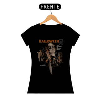 Camiseta Feminina Halloween (A Vingança de Michael Myers - Movie 5) Estampa Terror