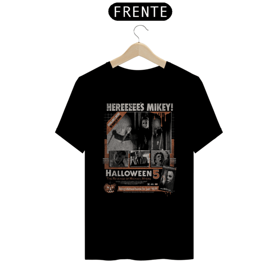 Camiseta Halloween (Poster - Movie 5) Estampa Terror