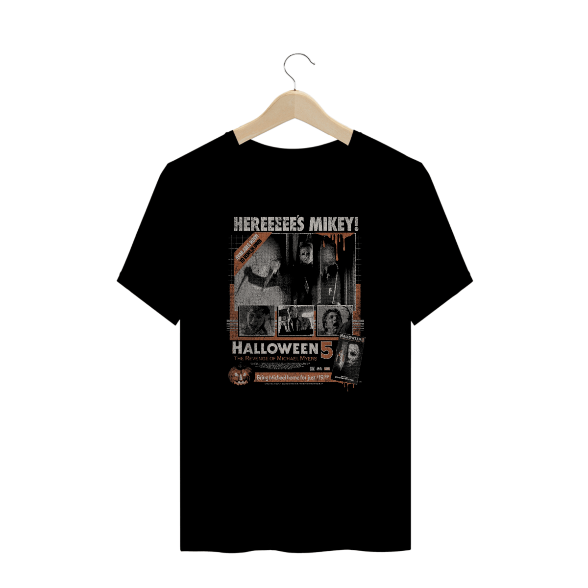 Nome do produto: Camiseta Plus Size Halloween (Poster - Movie 5) Estampa Terror