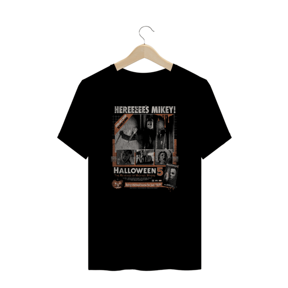 Camiseta Plus Size Halloween (Poster - Movie 5) Estampa Terror
