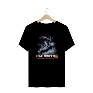 Camiseta Plus Size Halloween (Poster Foice - Movie 5) Estampa Terror
